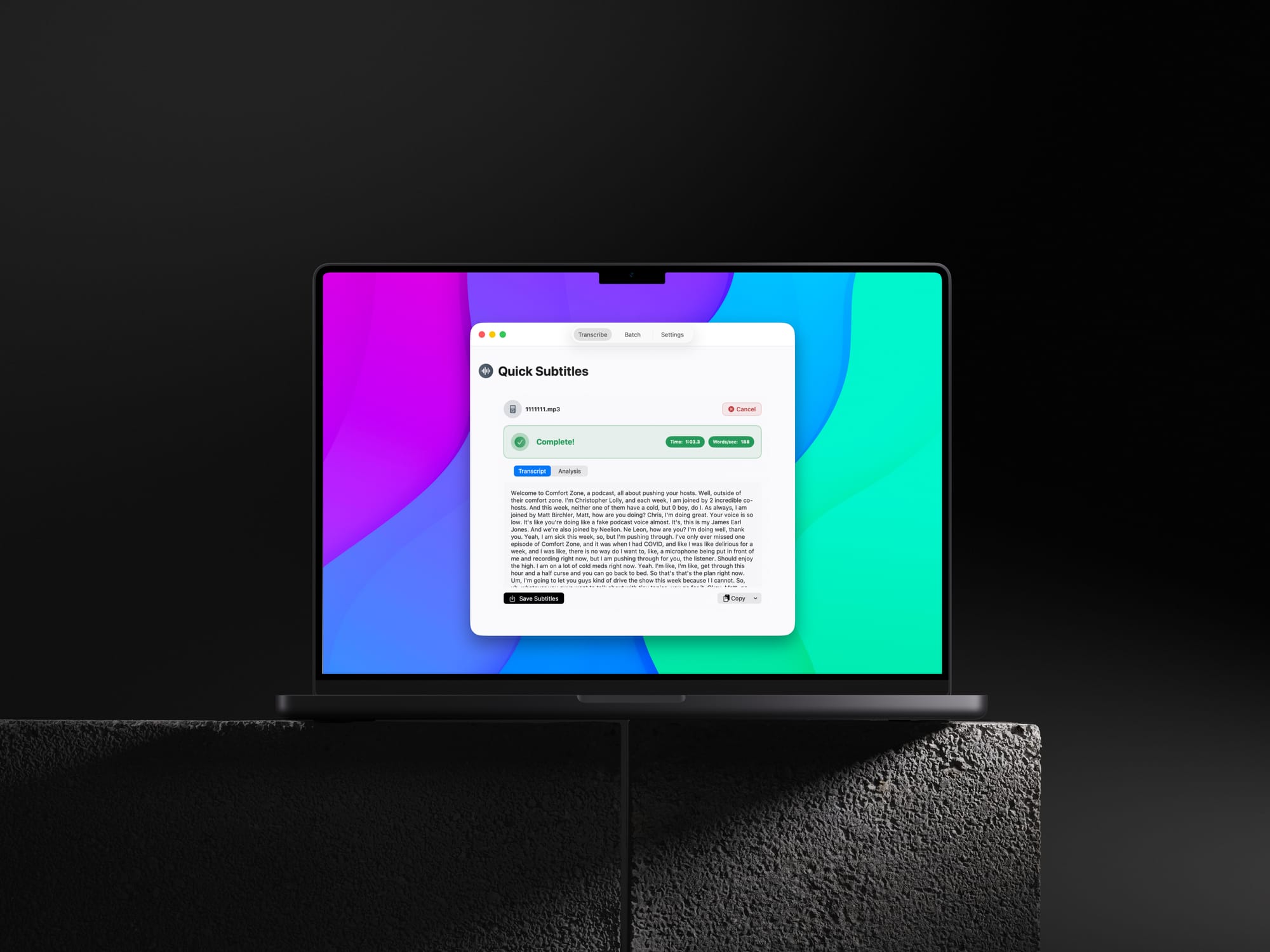 Quick Subtitles is FINALLY on the Mac!
