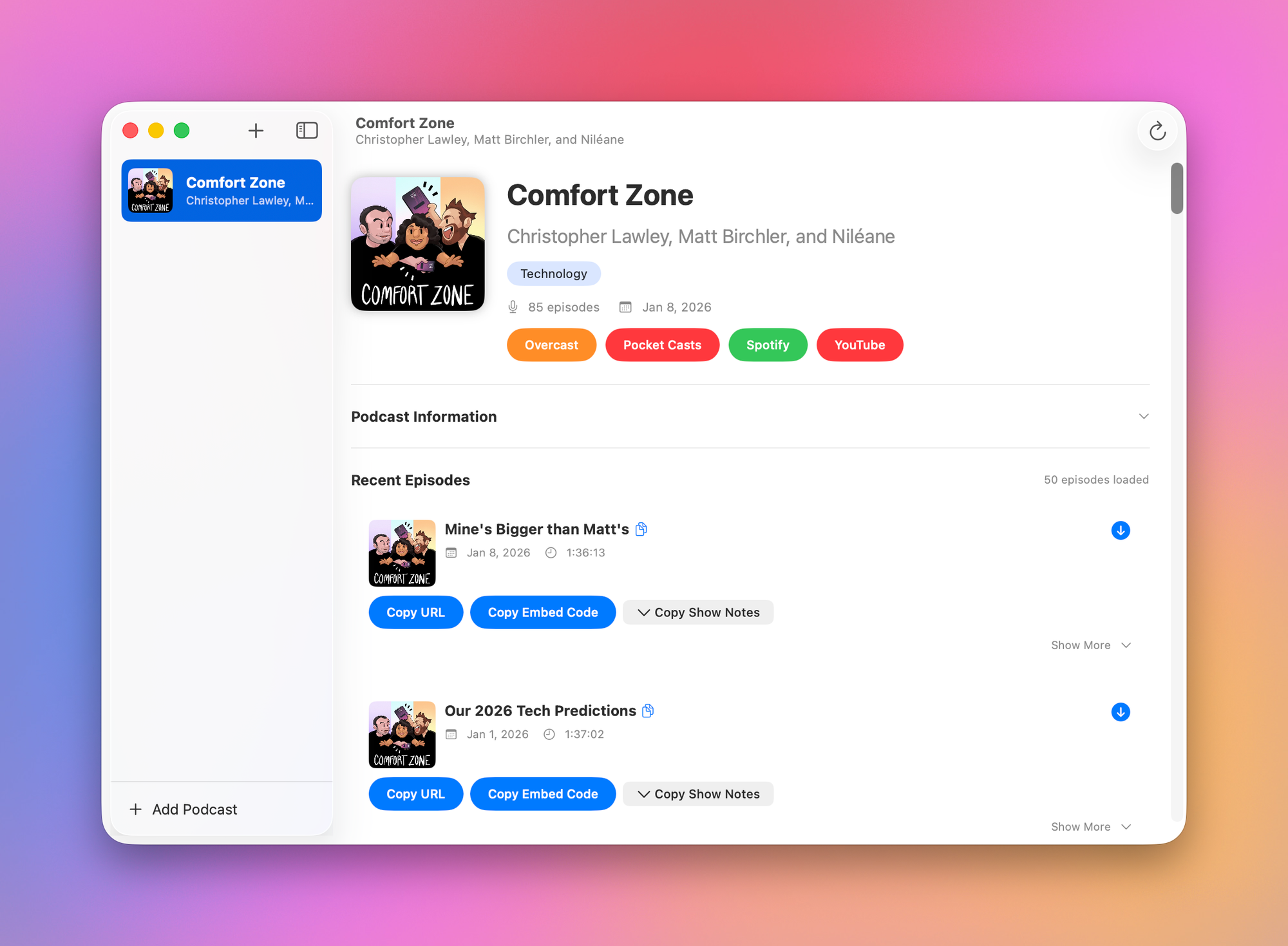 Micro app 3 - Podcast Dashboard