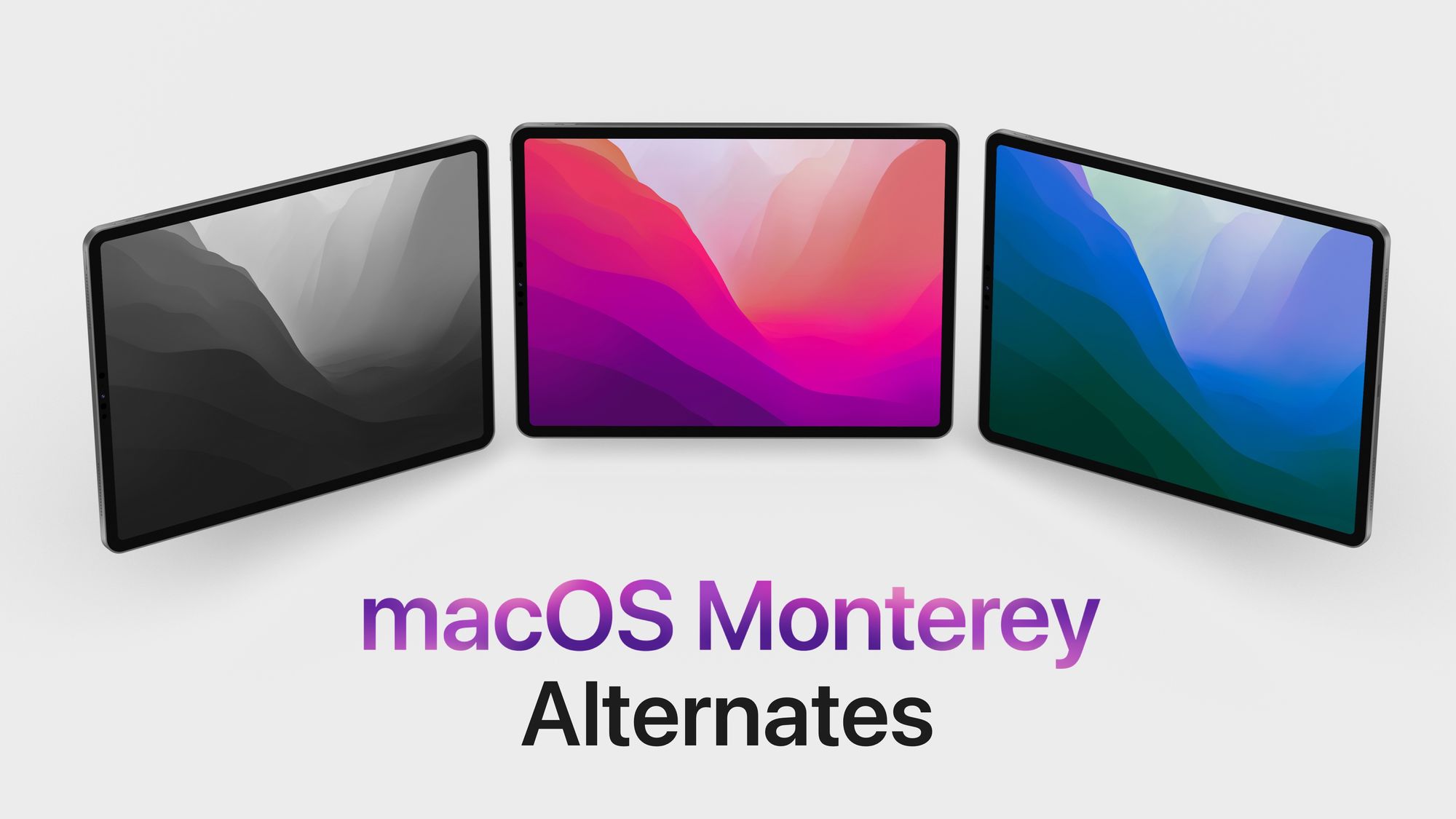 MacOS Monterey Alternate Wallpapers