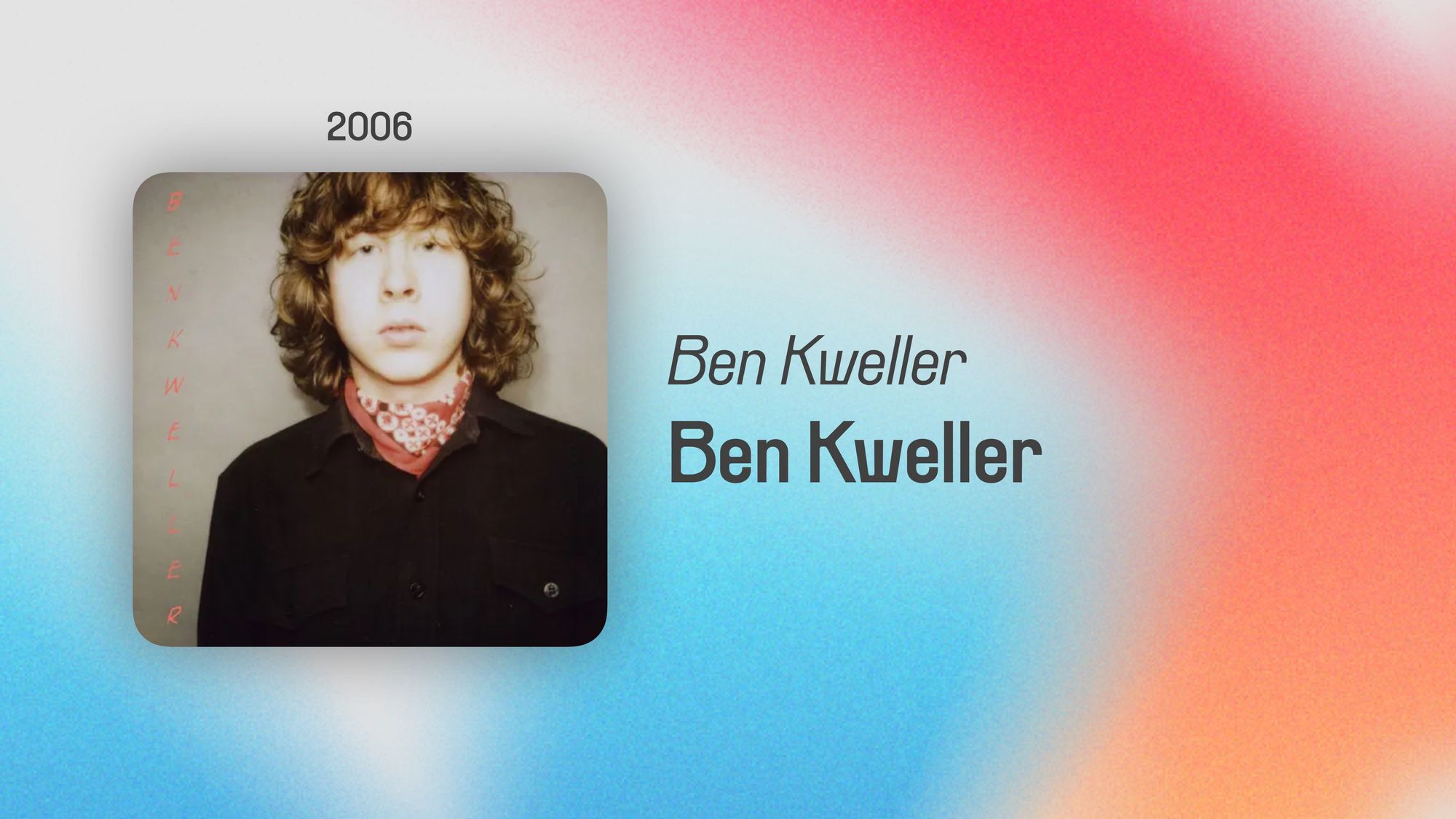 Ben Kweller (365 Albums)