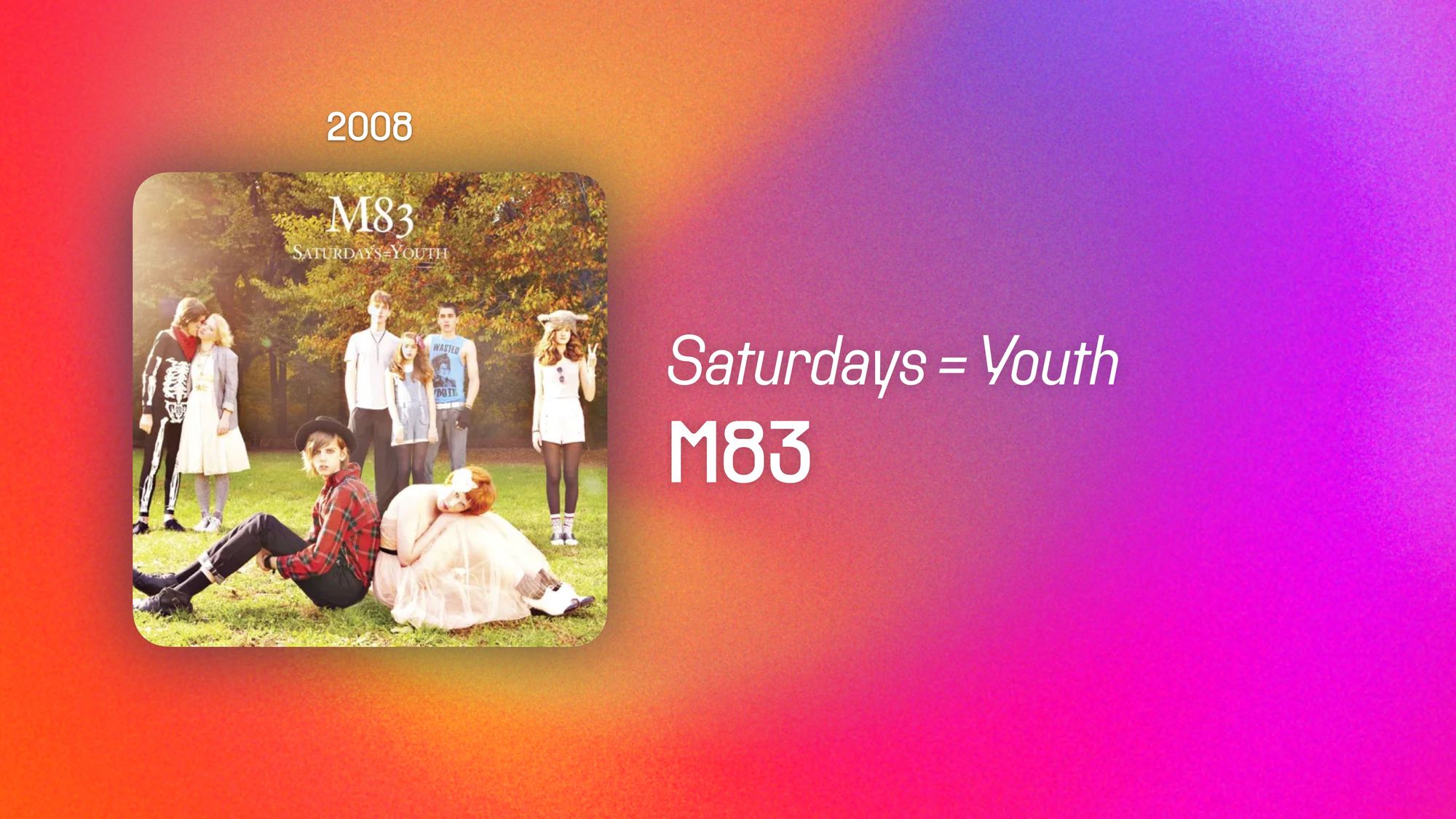 Saturdays = Youth (365 Albums)