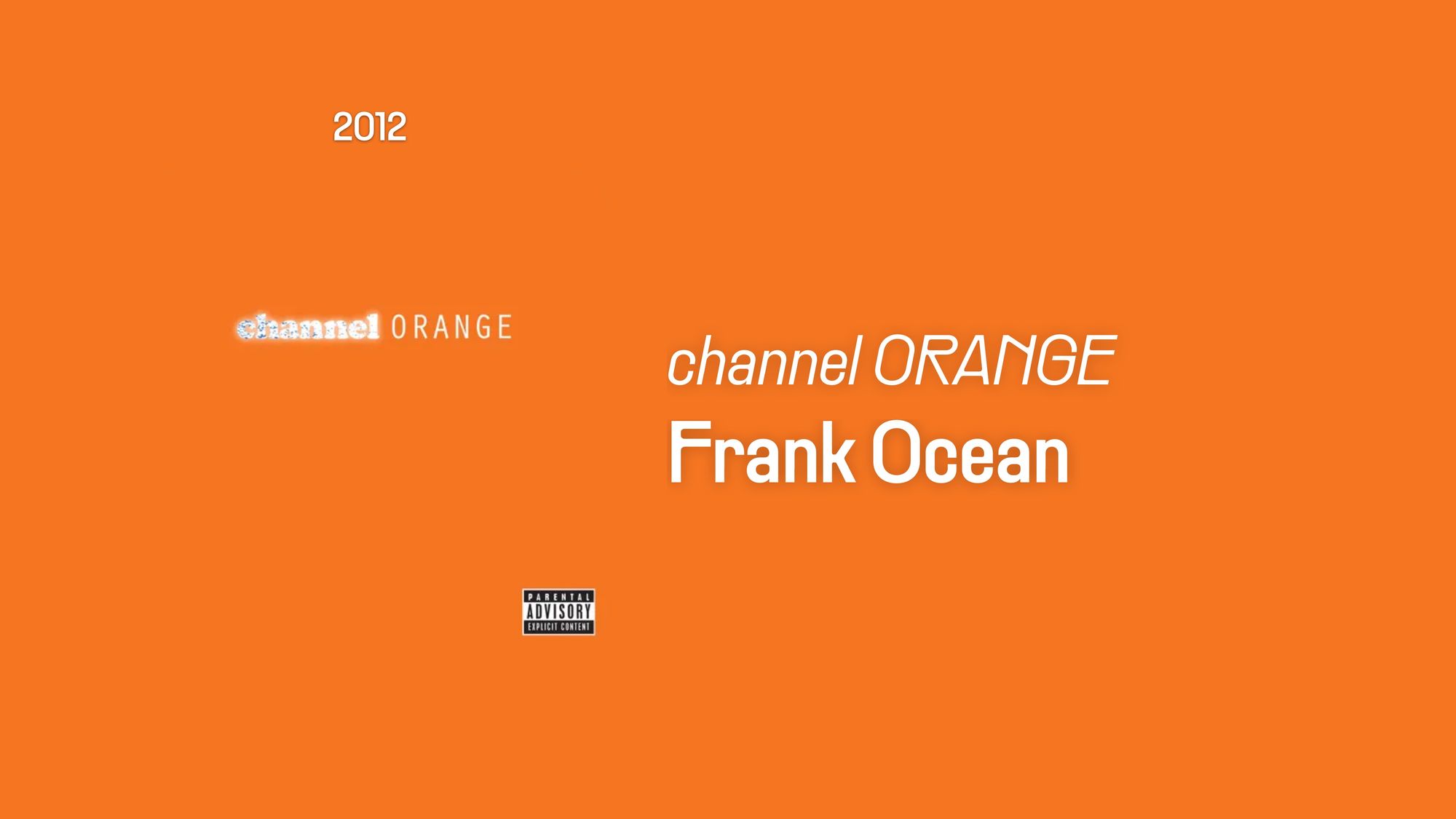 channel ORANGE (365 Albums)