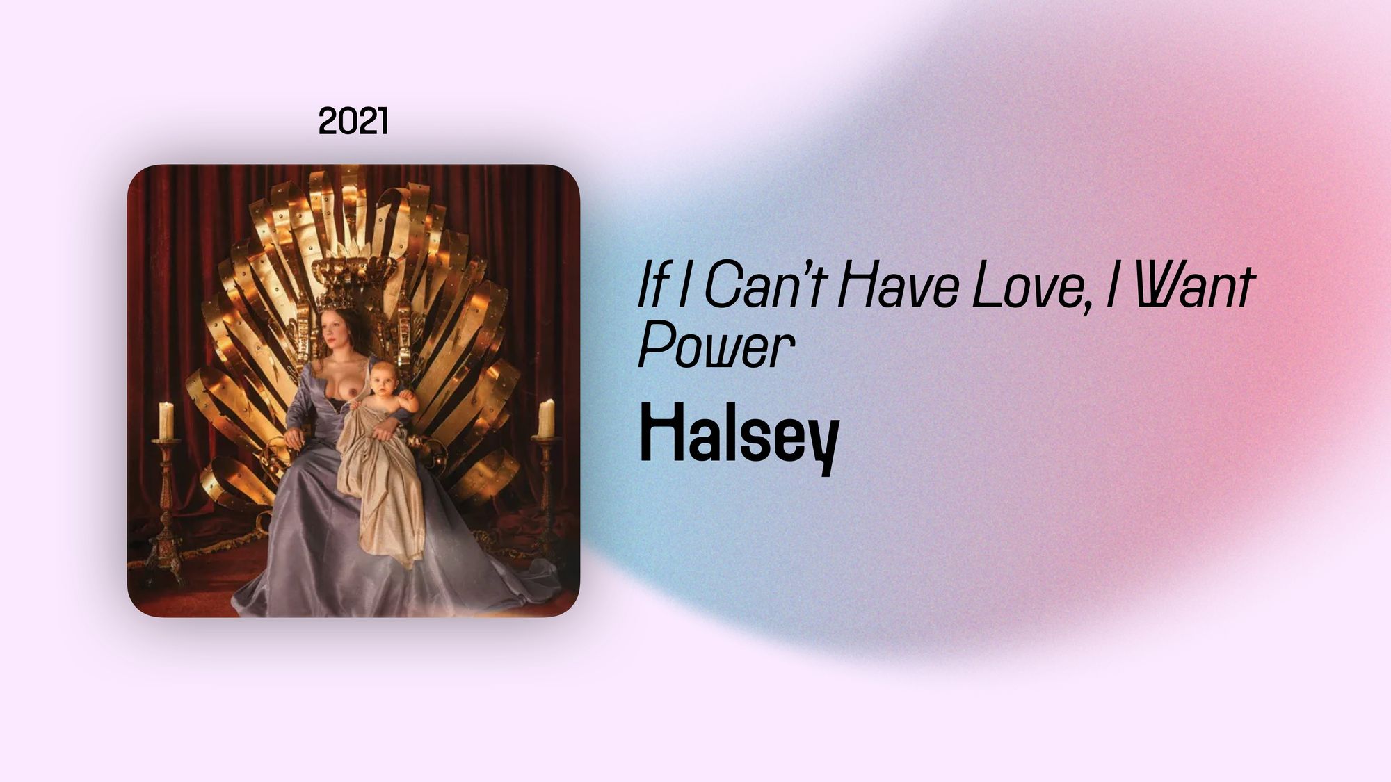If I Can’t Have Love, I Want Power (365 Albums)