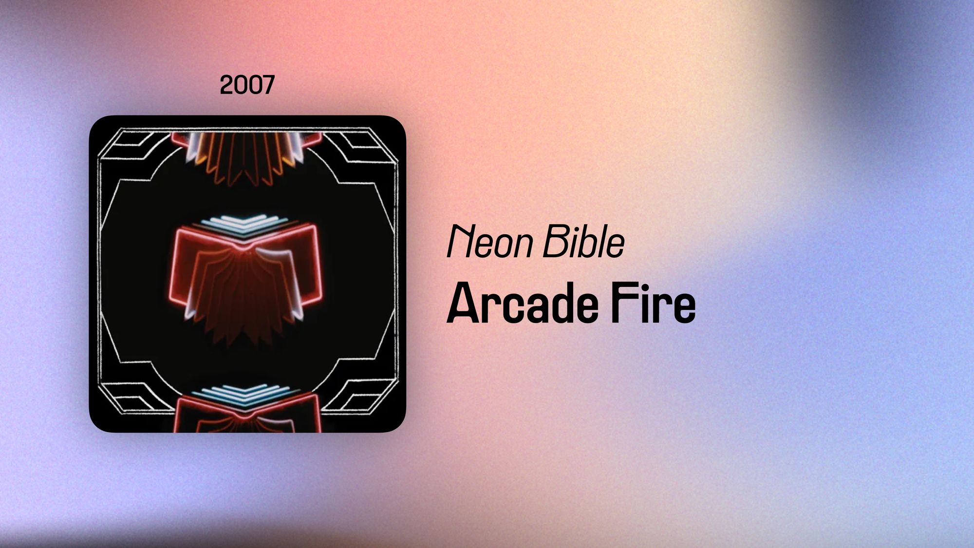 Neon Bible (365 Albums)