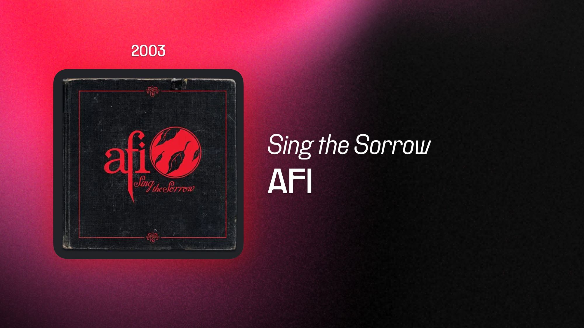 Sing the Sorrow (365 Albums)