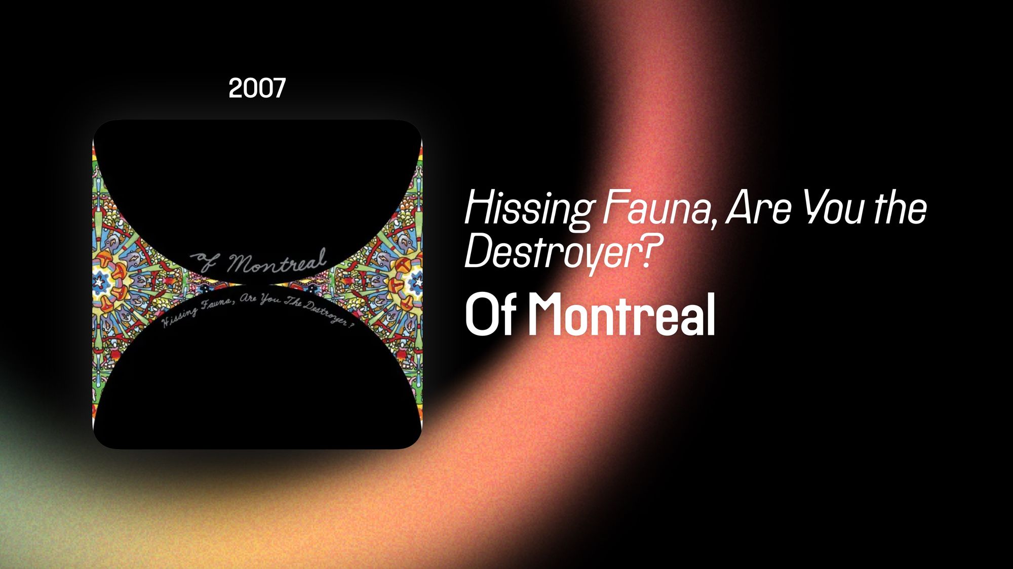 Hissing Fauna, Are You The Destroyer (365 Albums)