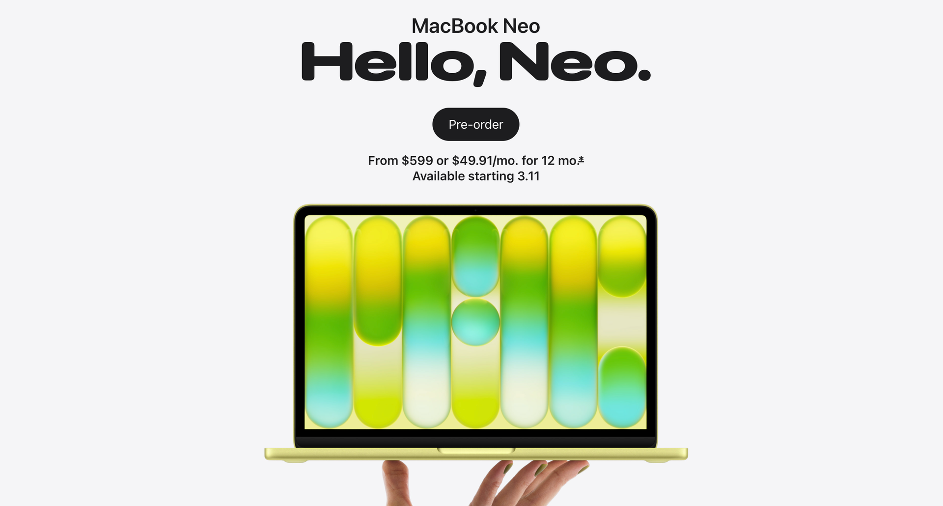 Apple releases the MacBook Mini