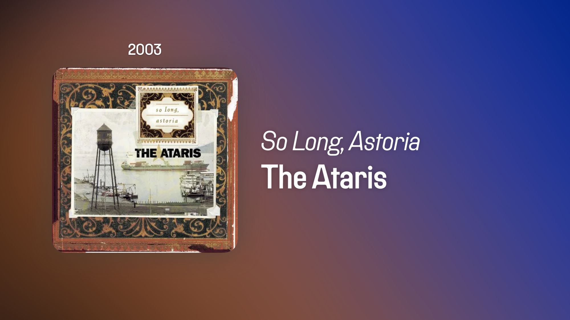 So Long, Astoria (365 Albums)