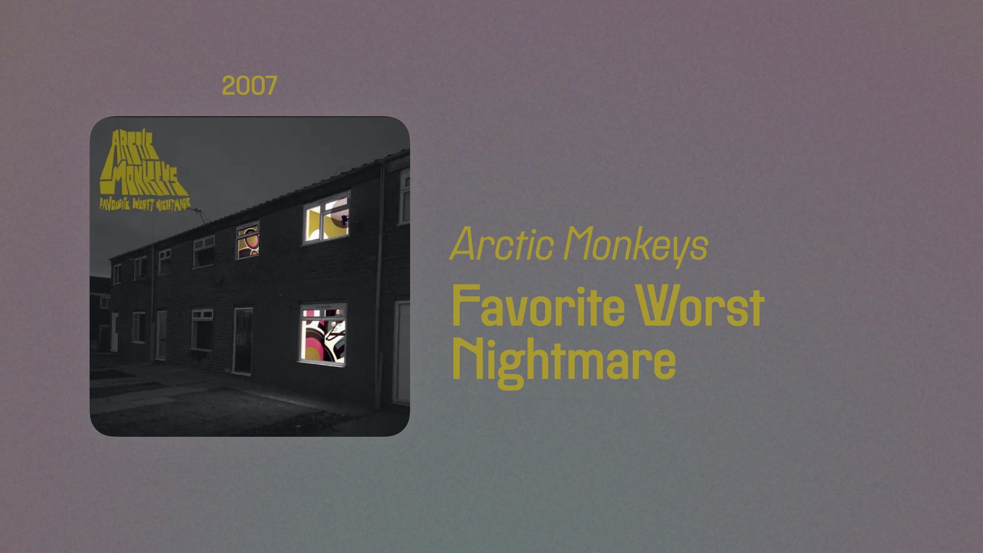 Favorite Worst Nightmare (365 Albums)