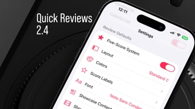 Quick Reviews, now with a 5-score system