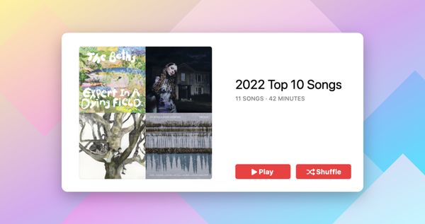 My Top 10 Songs of 2022